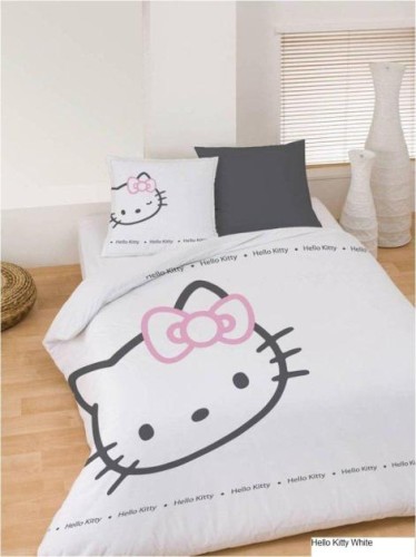 douche journalist vijandigheid Hello Kitty Dekbed white: 160x200 cm - Buitenspeelgoed Winkel