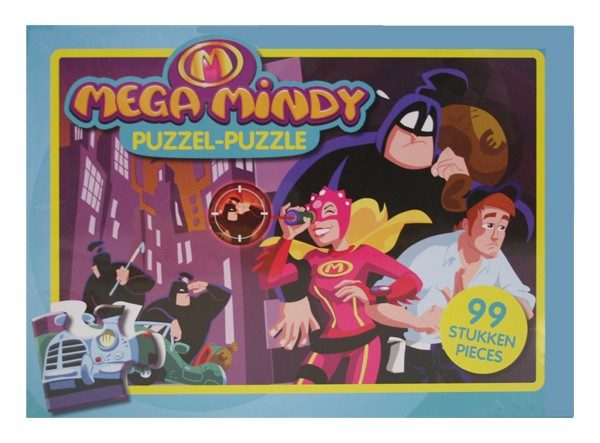Aktie: Mega Mindy Puzzel blauw: 99 stuks Buitenspeelgoed Mega Mindy Figurine Buitenspeelgoed Winkel