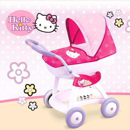 Smoby Hello Kitty poppenwagen - Buitenspeelgoed