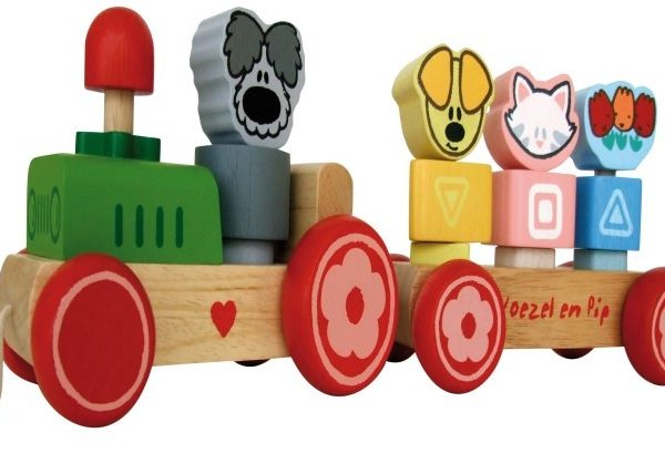 Woezel en Pip Trein van Hout - Buitenspeelgoed Winkel